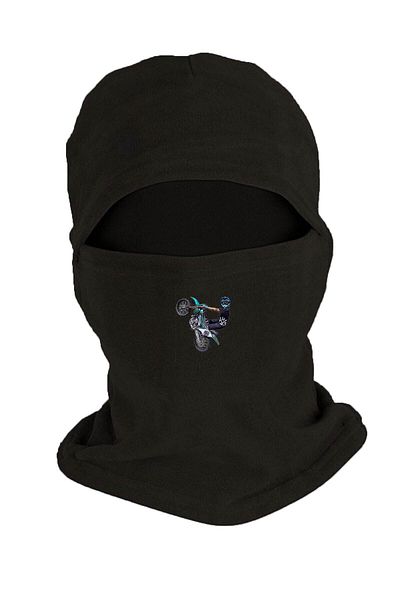 Fanze Winter Black Fleece Snow Mask - Biker Printed, Rnz2545