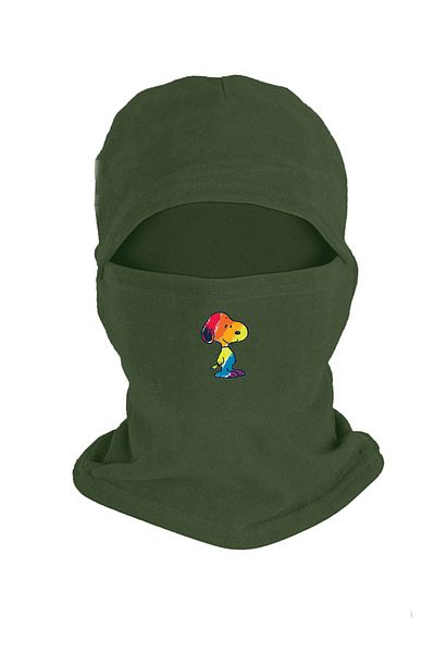 Fanze Rainbow Snoopy Fleece Snow Mask Rnz4518
