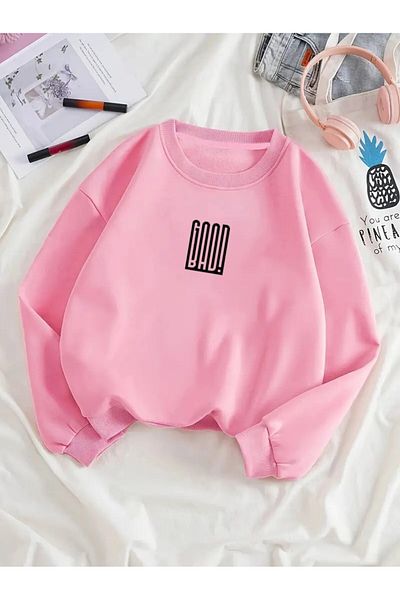 Karatopak Hanorac oversize unisex cu imprimeu Good Bad