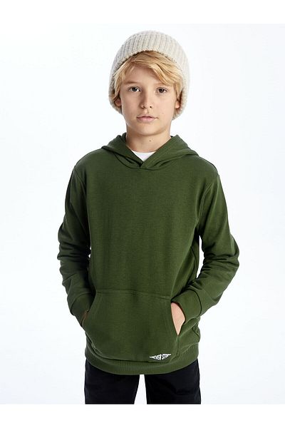 LC Waikiki Lcw Basic Boy Hoodie с дълъг ръкав