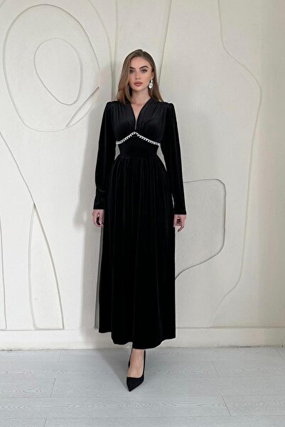 Elbee Fashion Woman Φόρεμα με πέτρα