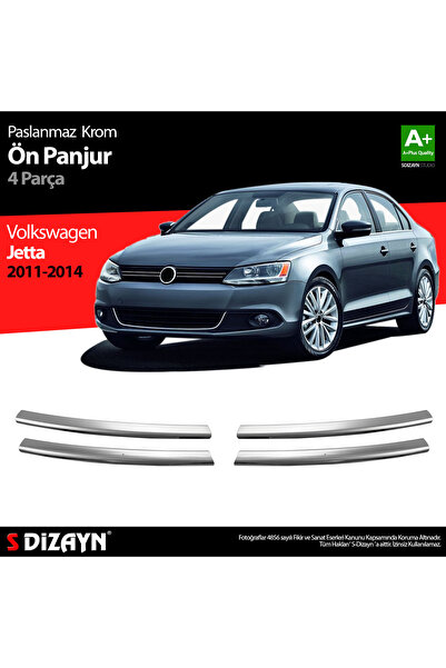 S Dizayn S-Dizayn VW Jetta Krom Ön Panjur 4 Prç. 2011-2014 7614180