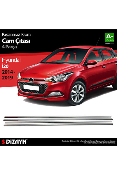 S Dizayn S-Dizayn Hyundai i20 Krom Cam Çıtası 4 Prç. 2014-2020 6212060