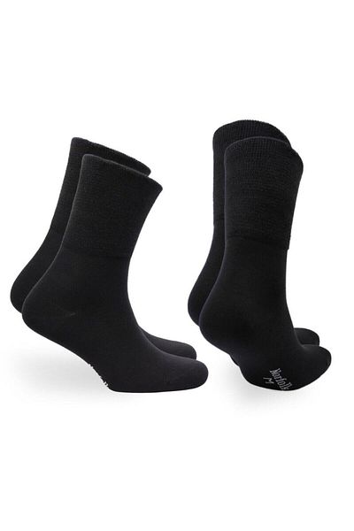 NORFOLK Чорапи Cambridge Stretch Technology Extra Comfort Fit Bamboo, черни, 2 броя