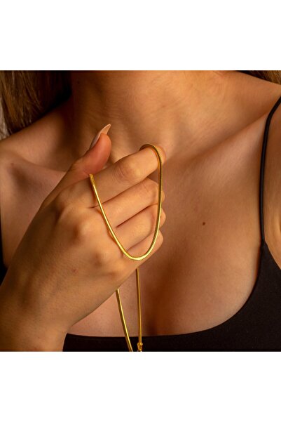 Işıltı Silver 925 Gümüş | İnce Balık Sırtı Kolye