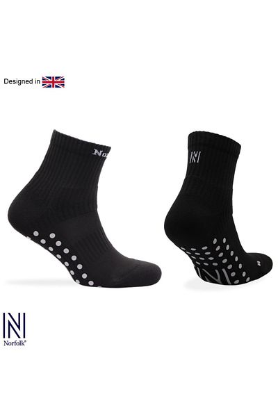 NORFOLK Lizard Qtr Мулти-спорт Черни къси спортни чорапи с неплъзгаща се подметка