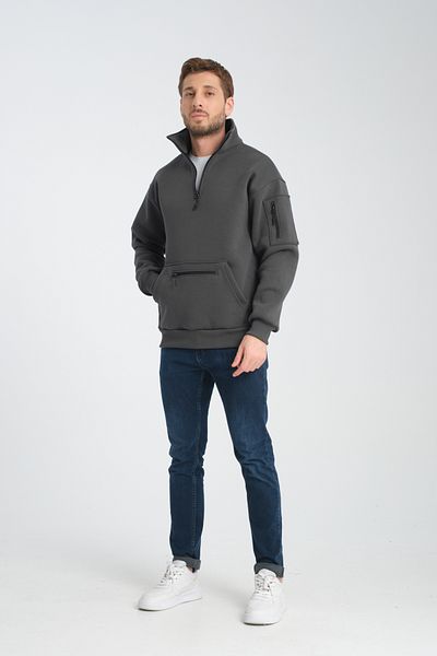 Store ΜΑΥΡΟ UNISEX OVERSIZE ΒΑΜΒΑΚΙ ΕΣΩΤΕΡΙΚΟ FLEECE ΚΟΥΖΙΝΑΚΙ ΚΑΓΚΟΥΡΟ ΚΟΥΖΙΝΑΚΙ ΜΕ 3 ΤΣΕΠΕΣ