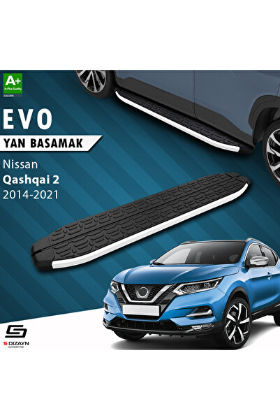S Dizayn Nissan Qashqai 2 Evo Aluminyum Yan Basamak 173 Cm 2014-2021 A+ Kalit...
