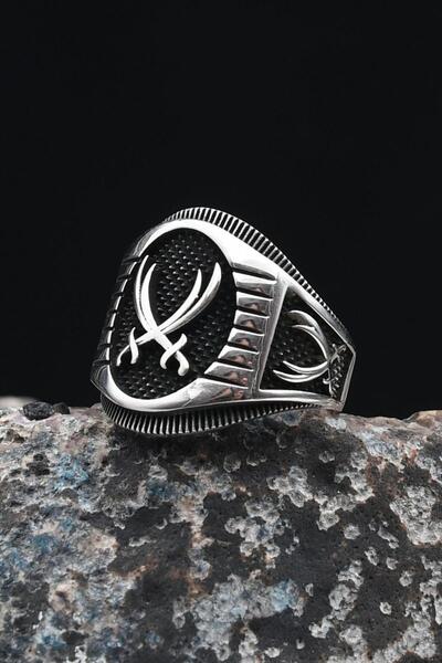 Prestige Zülfikar Hz. Ali'nin Kılıcı 925 Ayar Gümüş Erkek Yüzüğü 901301