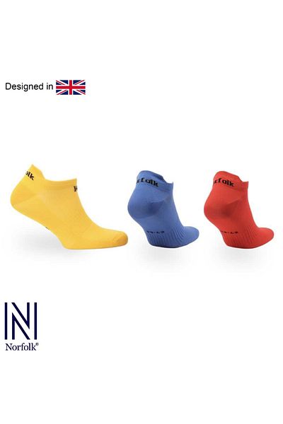 NORFOLK Izzy Multi-Sport Ultralight Low Cut комплект от 3 сака - жълто/синьо/червено