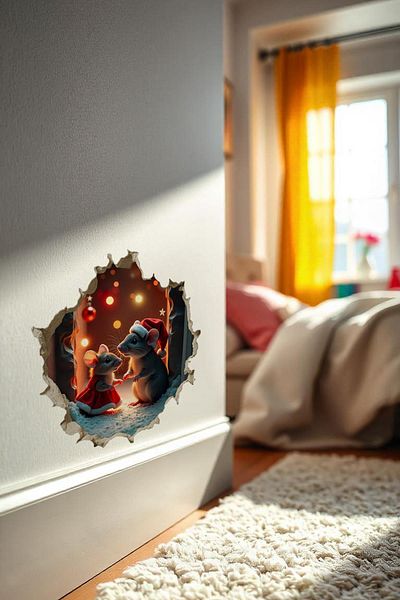 MSticker Μίνι αυτοκόλλητο με θέμα την Πρωτοχρονιά Αυτοκόλλητο Πρίζα Πρωτοχρονιάτικο Μίνι Αυτοκόλλητο Πρωτοχρονιάς
