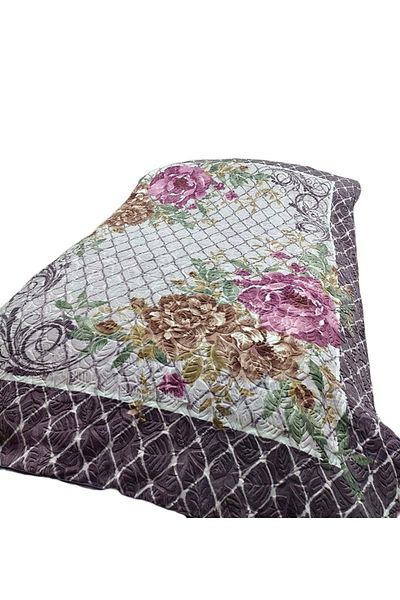 Mandaş Merinos Fashion Double Mink Blanket (200X240)-Abel Purple