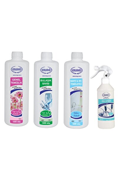 Ersağ Bulaşık Sıvısı Genel Temizlik Banyo Wc Temizleyici Ve Anti Sigara Oda S...