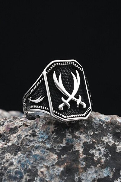 Prestige Zülfikar Hz. Ali'nin Kılıcı 925 Ayar Gümüş Erkek Yüzüğü 901302