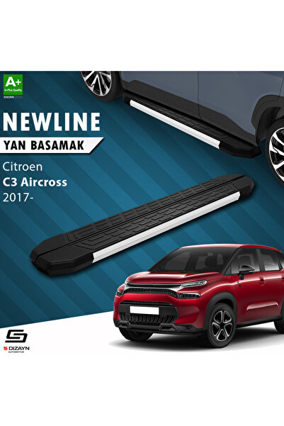 S Dizayn Citroen C3 Aircross NewLine Aluminyum Yan Basamak 183 Cm 2017-2024 A...