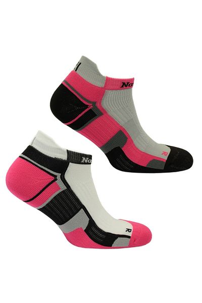 NORFOLK Чорапи за бягане и ходене Lewis Fuchsia - с допълнителна поддръжка, къси, 2 броя