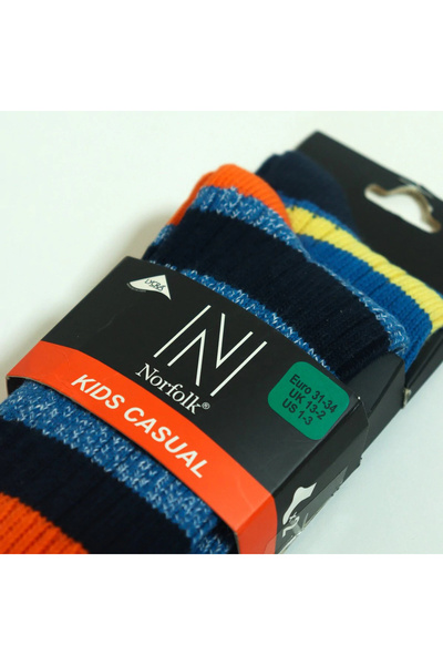 NORFOLK Mario Navy Blue Παιδικό μαλλί 2 Συσκευασία