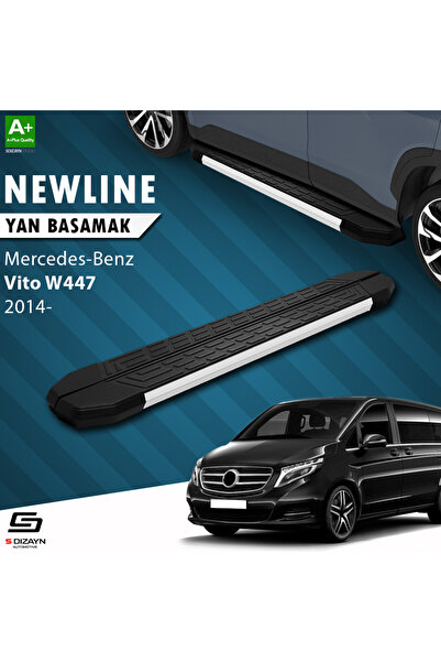 S Dizayn S-dizayn Mercedes Vito W447 Kısa Şase Newline Aluminyum Yan Basamak ...