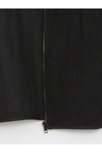 LC Waikiki Chlapecká fleecová mikina – kapuce Lcwk, dlouhý rukáv, zapínání na zip