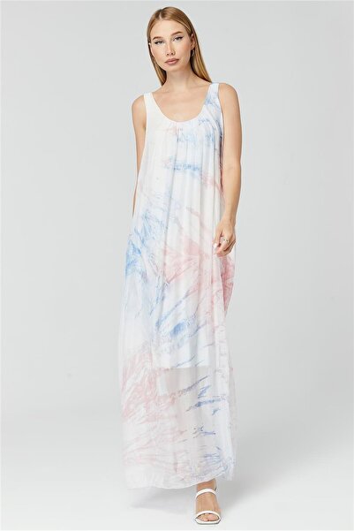 HomeStore Φόρεμα με χοντρό λουράκι από μεταξωτό ντεγκραντέ