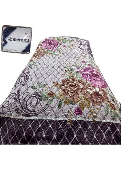 Mandaş Merinos Fashion Double Mink Blanket (200X240)-Abel Purple