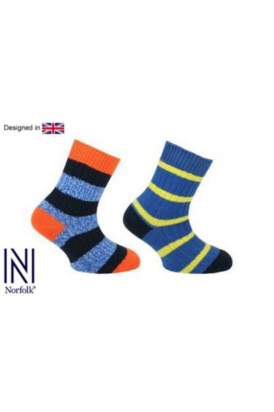 NORFOLK Mario Navy Blue Παιδικό μαλλί 2 Συσκευασία