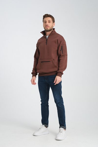 Store ΜΑΥΡΟ UNISEX OVERSIZE ΒΑΜΒΑΚΙ ΕΣΩΤΕΡΙΚΟ FLEECE ΚΟΥΖΙΝΑΚΙ ΚΑΓΚΟΥΡΟ ΚΟΥΖΙΝΑΚΙ ΜΕ 3 ΤΣΕΠΕΣ