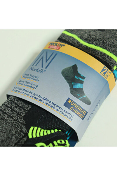 NORFOLK Lynx Pro Prolen Dry Touch Short Cut Hiking and Running Socks Green/Blue