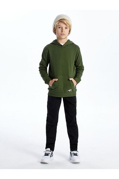 LC Waikiki Lcw Basic Boy Hoodie с дълъг ръкав