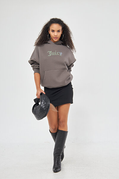 The Champ Clothing Φούτερ καπνιστό φούτερ με κουκούλα με κουκούλα Juicy Written Stone