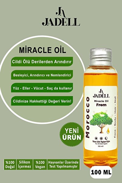 JADELL Besleyici&nemlendirici Tüm Cilt Ve Saç Tipleri Için Mucizevi Morocco Miracle Yağ 100 ml