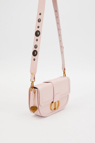 Levidor Pink Staple Detail Shoulder Bag