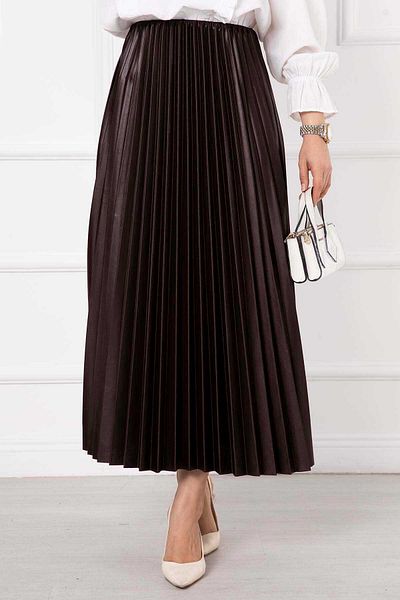 EBRUTESETTÜR Slim Pleated Long Hijab Skirt
