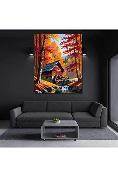 LİLYHOBBYLAND Sayılarla Boyama Hobi Seti (Renkli Baskılı Çerçeveli- Büyük Boy...