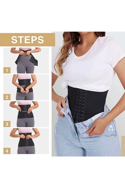 giyindegel Latex Firming Corset with Agraph Hourglass Firming Corset