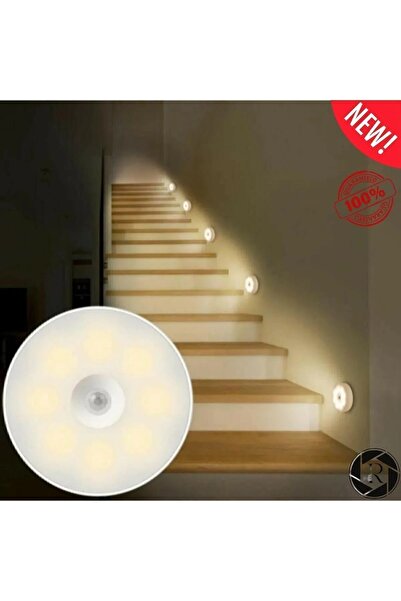 LOVYCO Hareket Sensörlü Usb Şarjlı Beyaz Led Işık Lamba (SENSÖRLÜ)