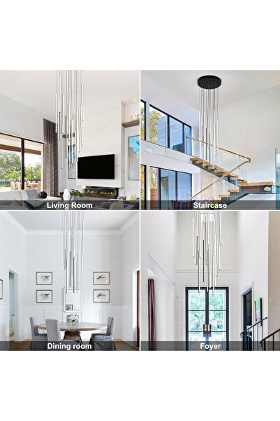 PeraTeknoloji Led Avize Sarkıt 3renk - Evren 200 Cm