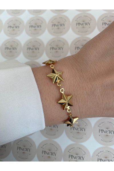 Pinery Jewels سوار نسائي من الفولاذ المقاوم للتشويه على شكل نجمة قطبية