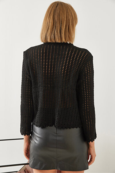 Bianco Lucci Bianco Lucci Kadın Ajurlu Triko Bluz 85001038