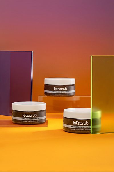 LET'SCRUB Body Scrub and Enzyme Peeling Powder - Nourishing and Renewing Peeling Set