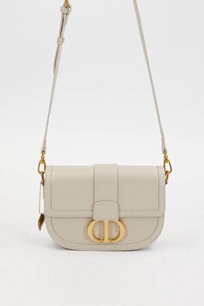 Levidor Gray Staple Detail Shoulder Bag