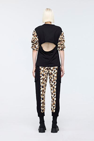 Berr-ın Black Patterned Jogger Pants