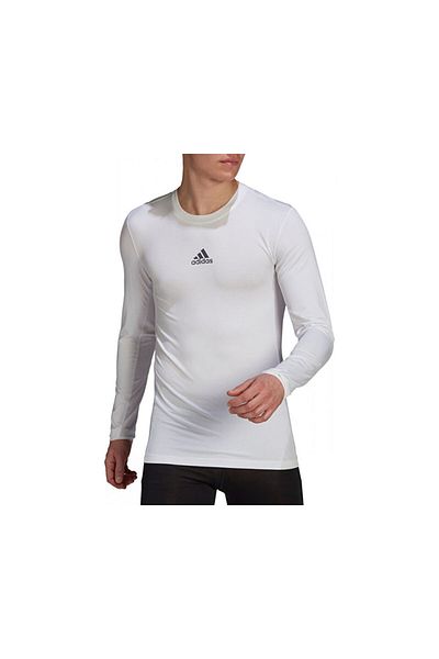 adidas Men's Football Long Sleeve White Underwear - Tf Ls Top M, Gu7334