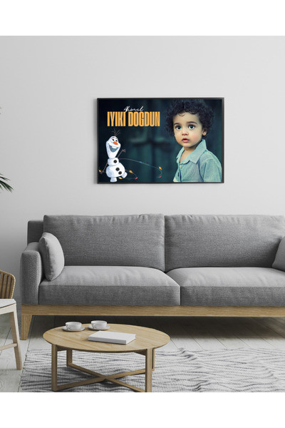 Doğum Günü Kişiye Özel Baskılı Metal Poster Ev Duvar Dekorasyon