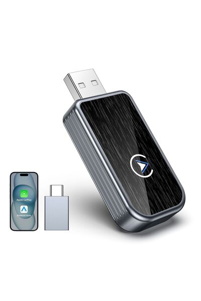 LivX Car Play ve Android Auto Kablosuz Mini Multimedya Adaptörü CPS Uyumlu