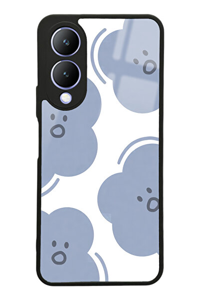 Spoyi Vivo Y17s Cloud Face Tasarımlı Glossy Telefon Kılıfı