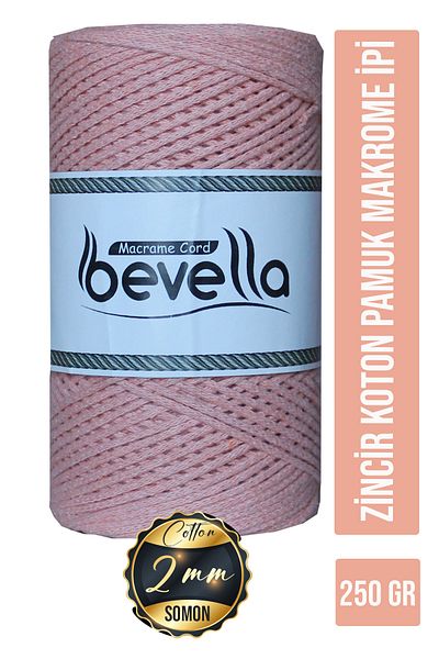 Bevella Macrame Cord 2mm Macrame Cotton Thread - 250Gr Supla Runner Bag