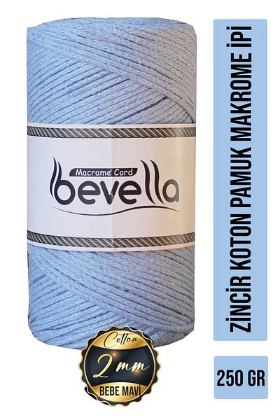 Bevella Macrame Cord Σχοινί μακραμέ 2mm - Τσάντα Supla Runner 250gr