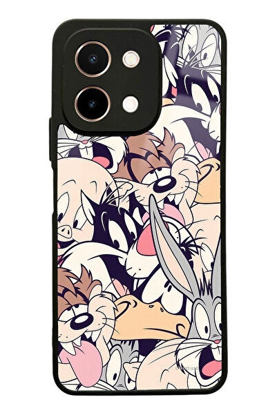 Spoyi Vivo Y28 Disney Character Tasarımlı Glossy Telefon Kılıfı