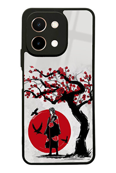 Spoyi Vivo Y28 Yaşam Ağacı Tasarımlı Glossy Telefon Kılıfı